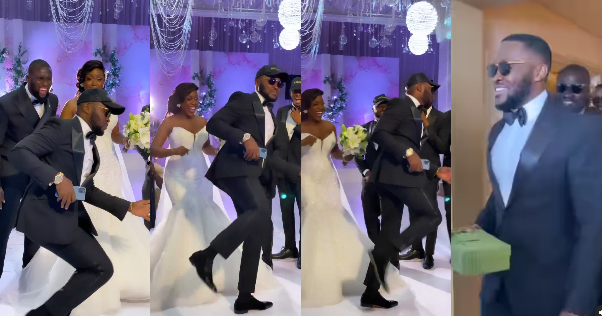 Kennedy Osei: Despite's Son Stirs Laughter With His Dance Moves As He Serves As Groomsman At Friend's Wedding