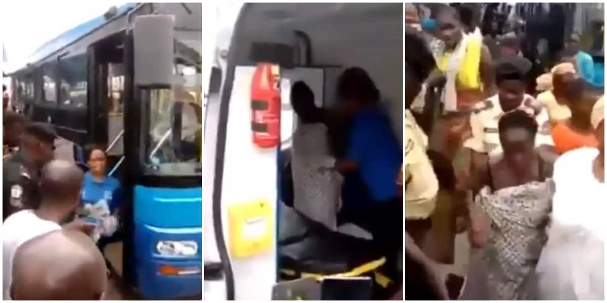 Nigerian Woman Gives Birth in a Public Bus in Lagos, Social Media Reacts as the Video Emerges