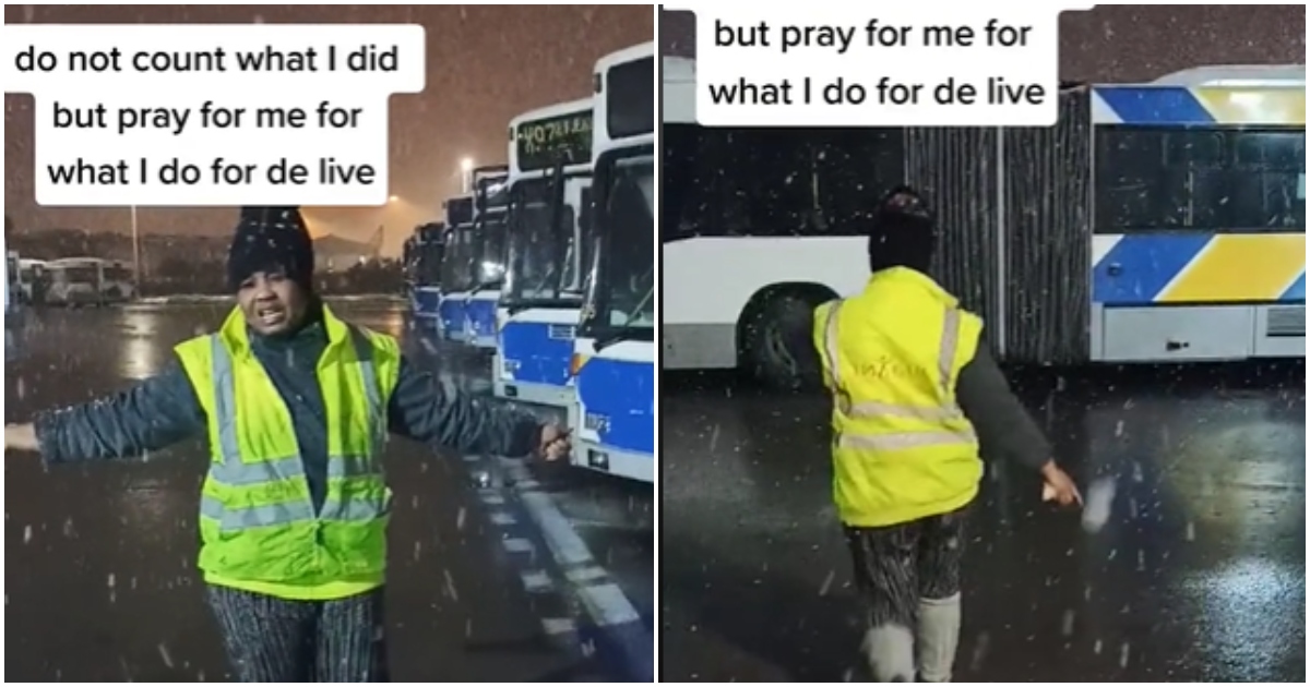 Photo of Ghanaian bus cleaner in Greece