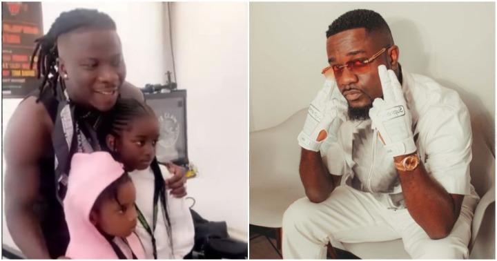 Stonebwoy spotted with Sarkodie's daughter Titi