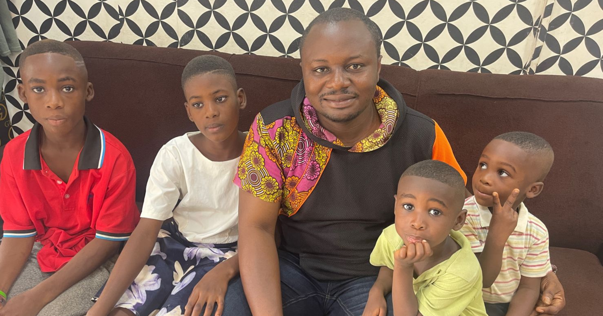 Ghanaian man takes care of children who were abandoned by their parents