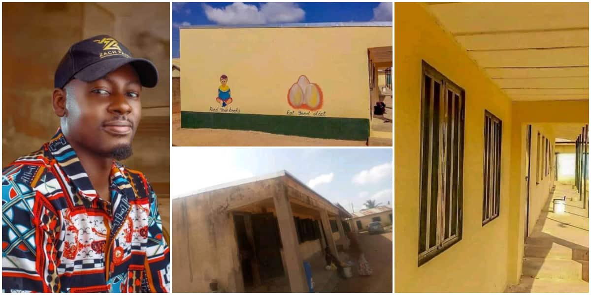 Man paints dilapidated government school in his community, its new look wow many