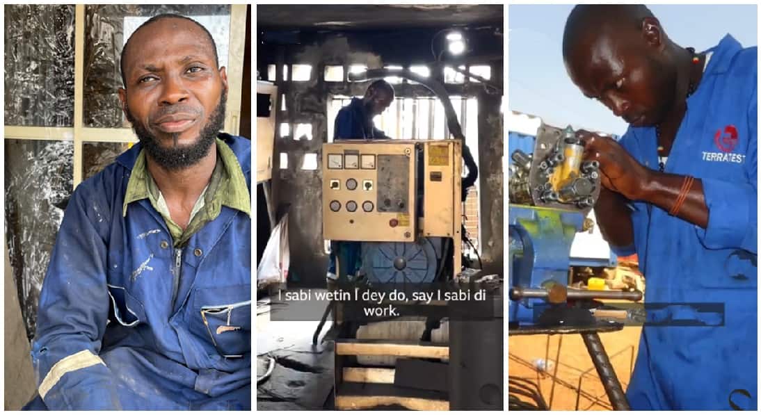 Chimezie Uwaoma is a talented Nigerian man who went blind in 2017, but has refused to give up on himself and has continued being a great generator engineer.