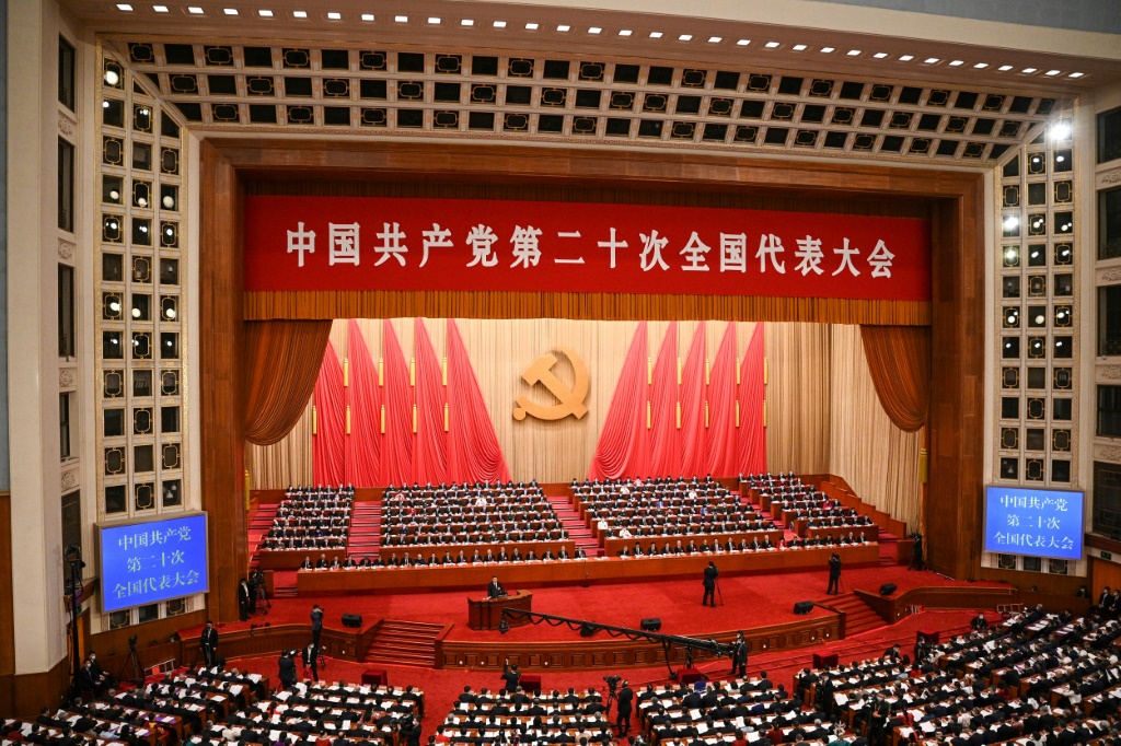 Xi Jinping spoke at the opening session of the 20th Chinese Communist Party's Congress at the Great Hall of the People on October 16