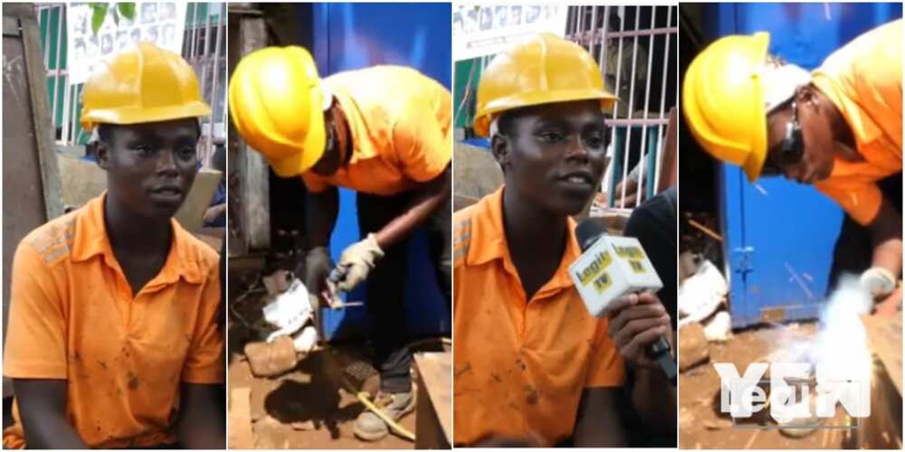 Nigerian lady says friends mock her because she is a welder