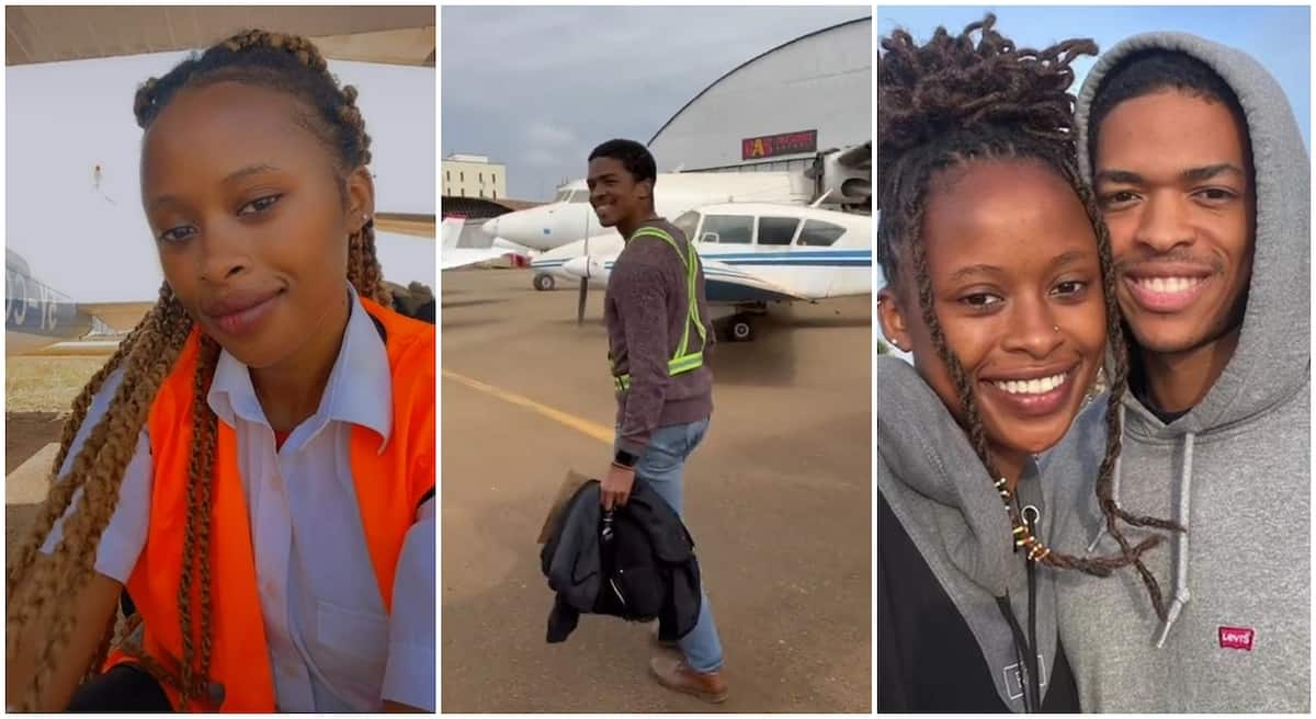 Captain Whitney Louis, pilot flies her boyfriend to Kilaguni, Kenya