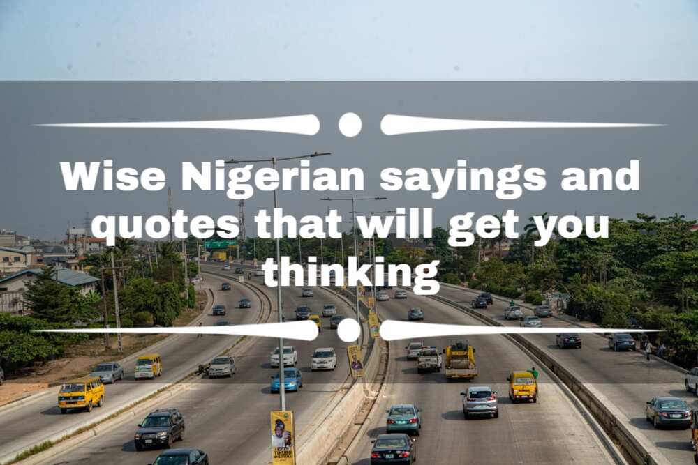 Nigerian sayings