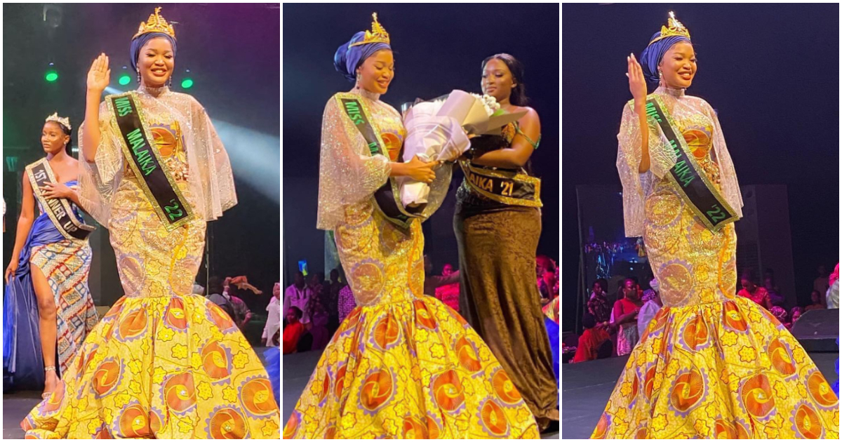 Zakiya Ahmed: 19-year-old Legon student wins Miss Malaika 2022; stunning photos pop up