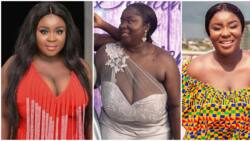 People talking behind you are behind you for a reason - Maame Serwaa fires critics of her wedding look as she drops another hot photo