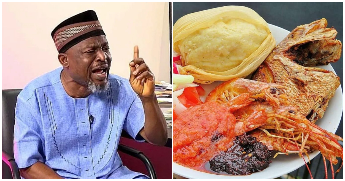 2023 budget: A.B.A Fuseini storms Parliament with kenkey and fish to show ‘true state of economy’
