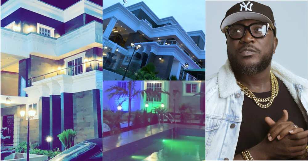 Nhyiraba Kojo: Rapper Shows Off His Huge Mansion After Claiming To Be Richer Than Shatta Wale, Others (Video)