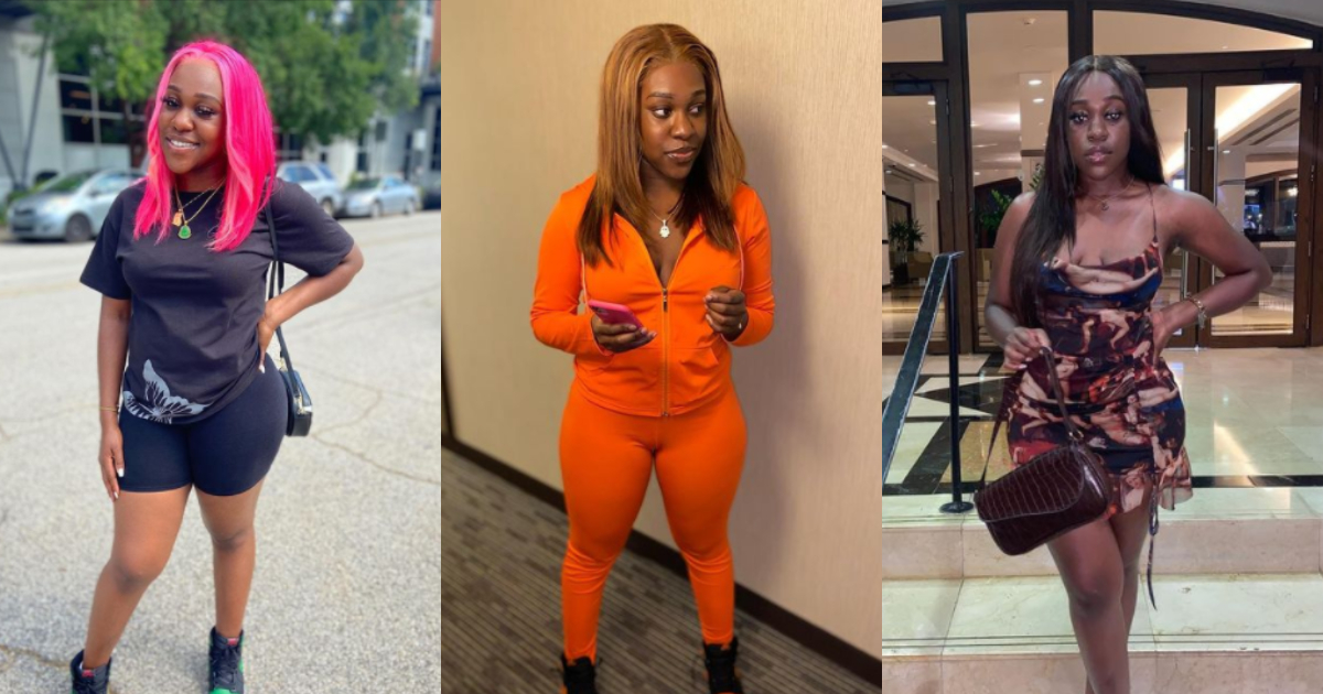 Efia Odo's sister stuns social media with photos of herself looking so fly; fans react
