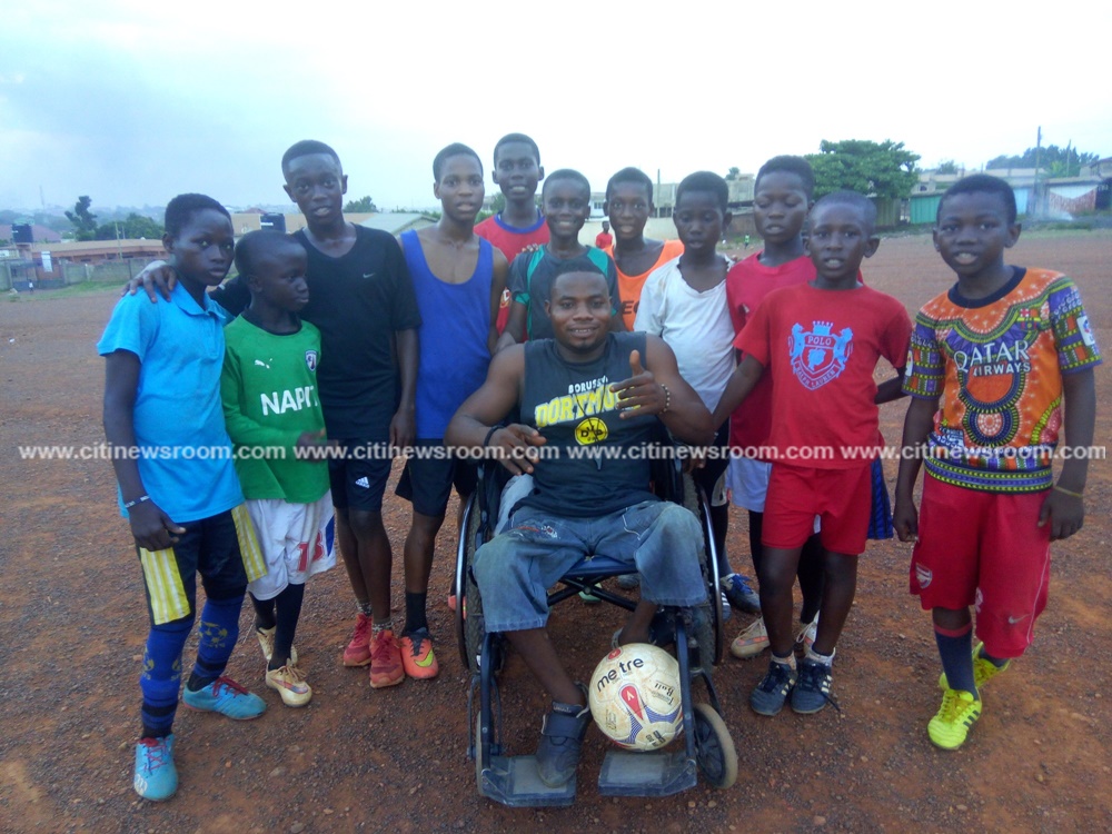 Story of Coach Sympathy who lost his legs at age 9 until Nana Ama McBrown ‘saved’ him (Photos, Video)