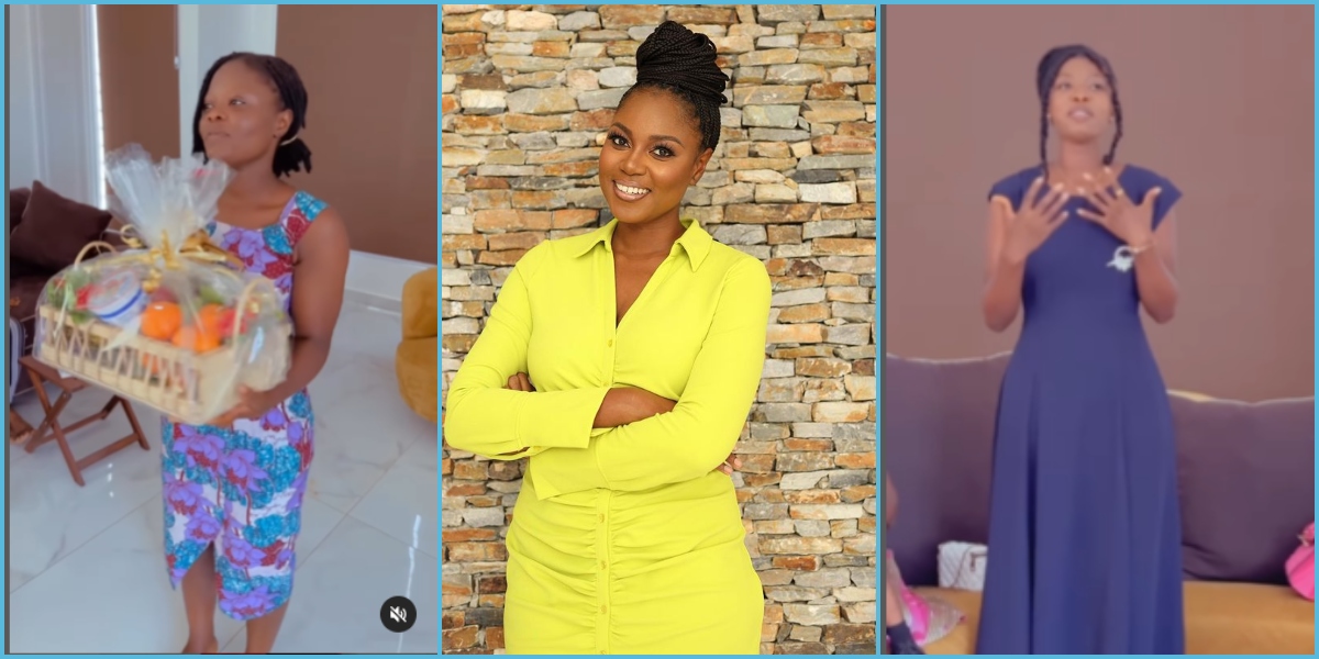 Yvonne Nelson's employees surprise her on her birthday at home, 