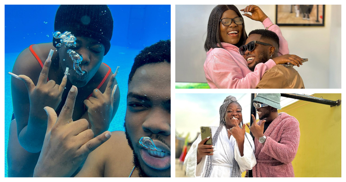Asantewaa and her brother have fun under water, drop dope photos
