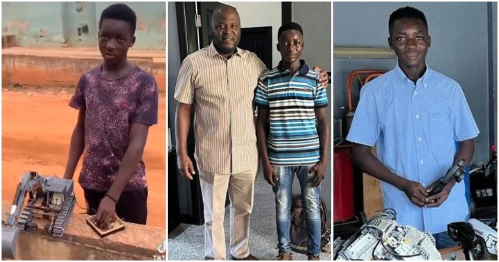 Ibrahim Mahama: Talented GH boy who built excavator to be mentored by businessman