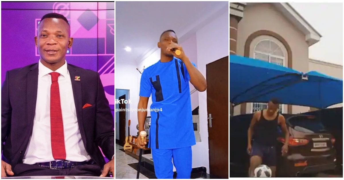 John Paintsil has shown off his magnificent mansion; praises God in his living room