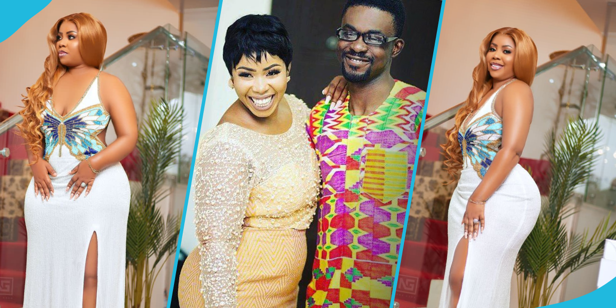 NAM 1's wife turns heads online in a backless dress, peeps in awe of her beauty
