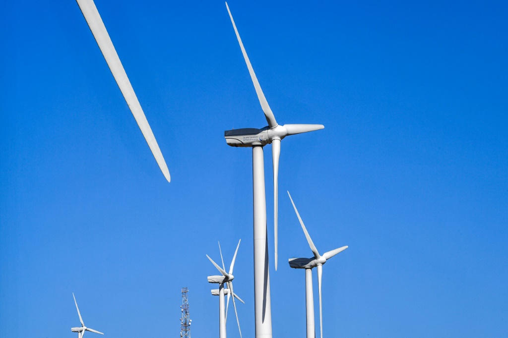 Wind turbines in the locality of el-Alia near Bizerte