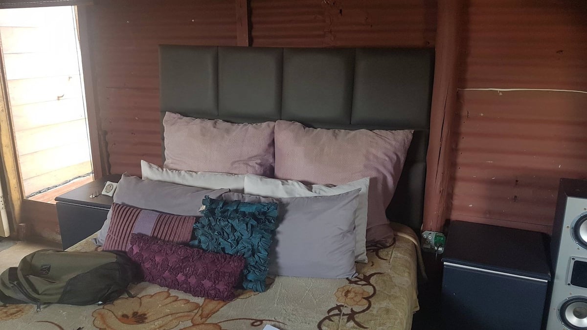 The picture posted to Facebook shows the man's beautiful bedroom.