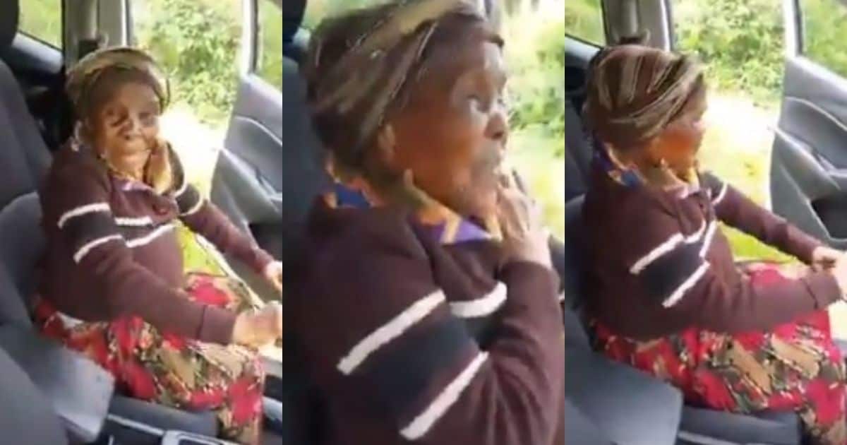 Gogo goes viral for grooving in son's new bakkie Please export