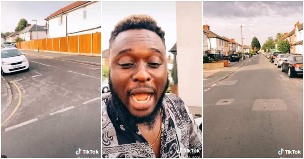 Sun in the UK, Nigerian man in the UK, Oyinbos ran because of sun, video of empty UK roads due to sun