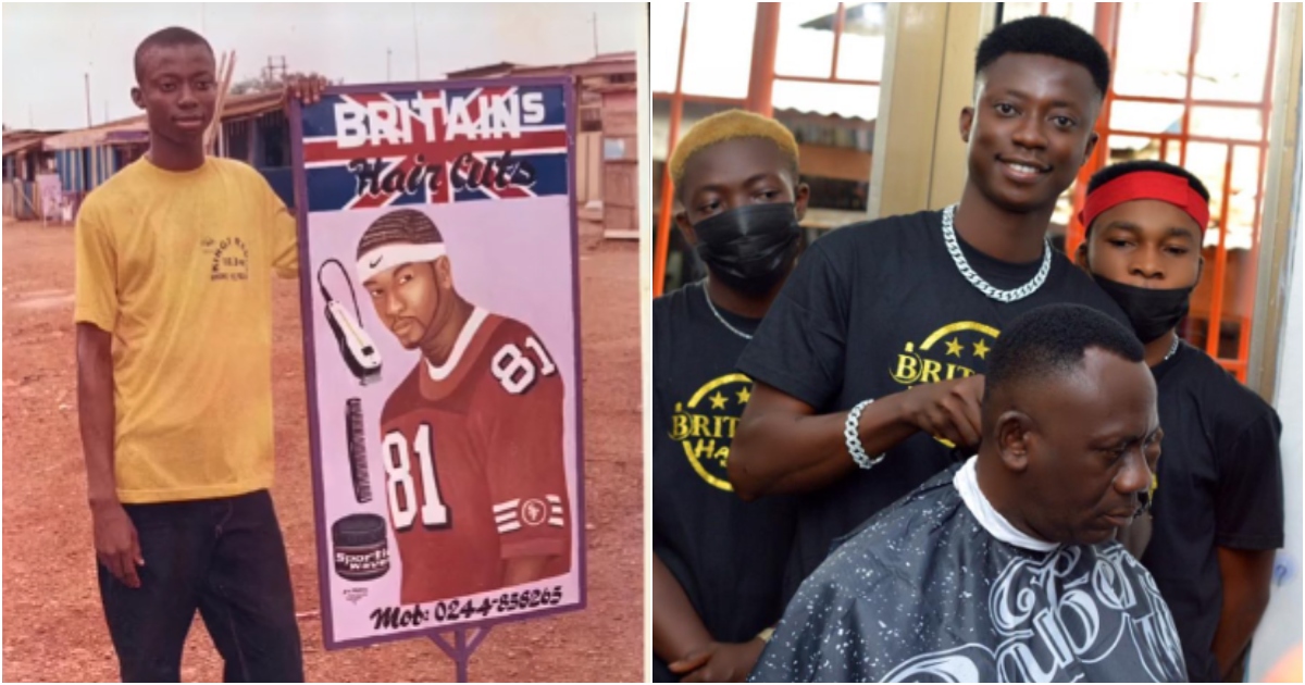 Photo of Ghanaian barber
