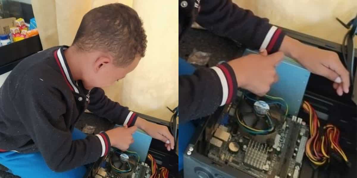 Grandpa Bursts With Pride as Grandson,7,Builds Computers From Scratch