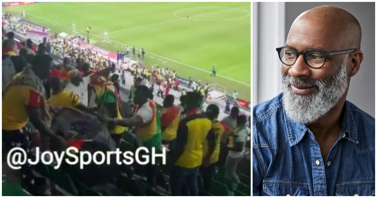 Video of Ghana fans cleaning up their stand at the stadium after beating Korea sparks reactions