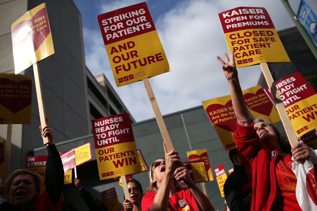 More than 75,000 Kaiser Permanente healthcare workers are walking out in a dispute over staffing levels