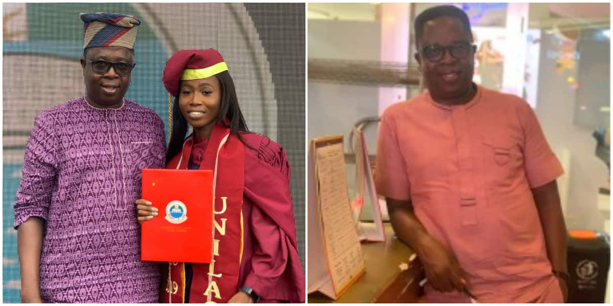 Man hails his daughter for graduating with first-class from UNILAG, says she made him proud
