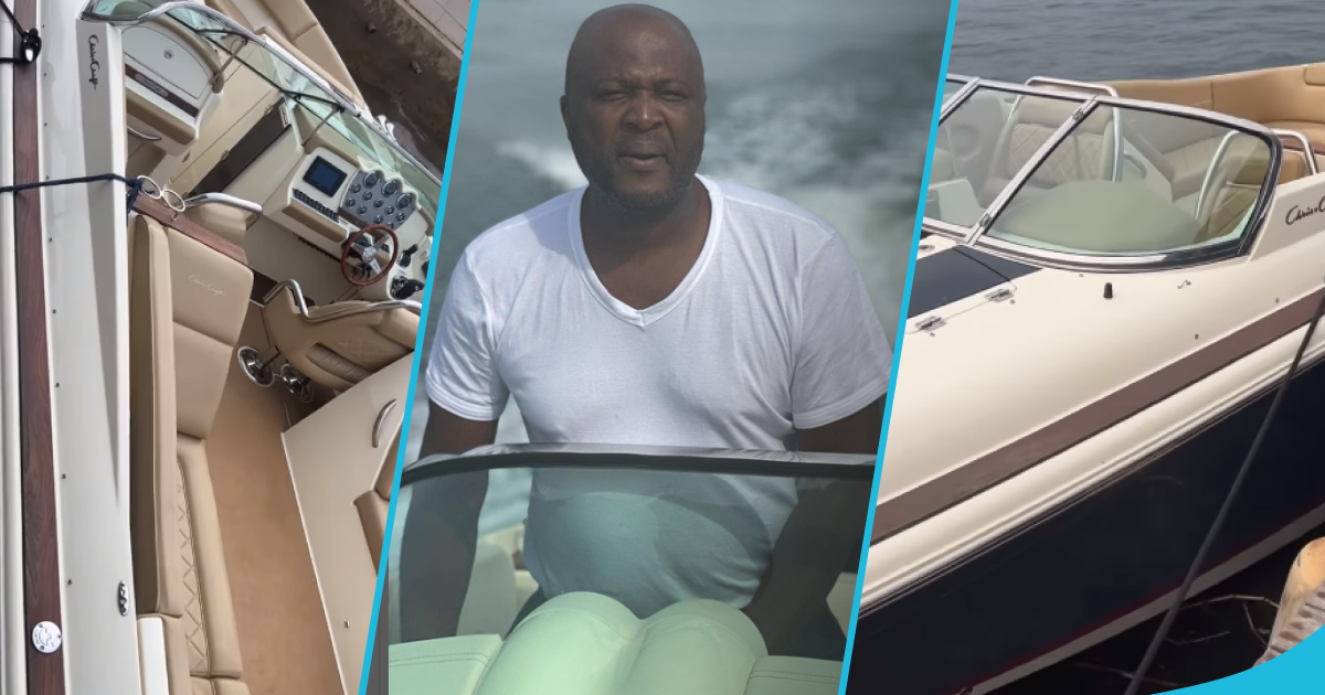 Photos of Ibrahim Mahama and his luxurious boats.