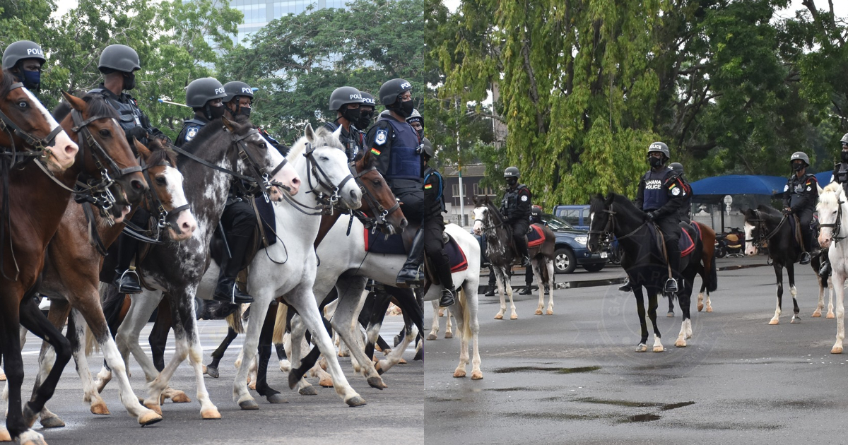 IGP Akufo Dampare launches horse patrol operations in the Police Service