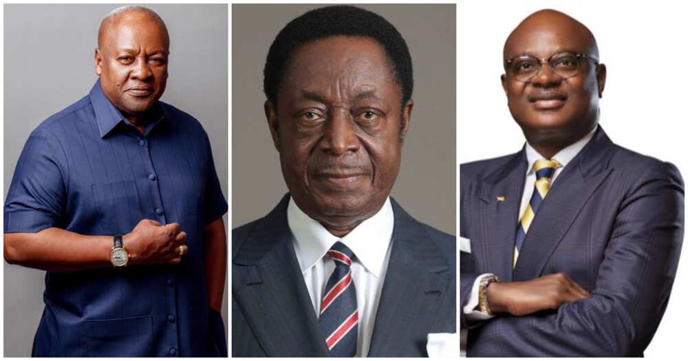 Former President Mahama, former Finance Minister, Dr Kwabena Duffuor, former KMA mayor, Kojo Bonsu are to cough up GH₵550,000 as fees for the NDC's flagbearer elections