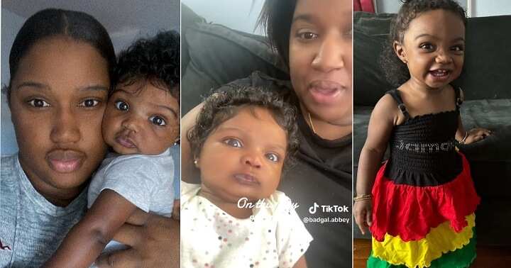 "My baby is not fake": Mother of unique-looking little girl reacts to comments about her child