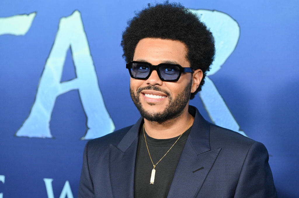 Canadian singer The Weeknd at the premiere of "Avatar: The Way of Water"