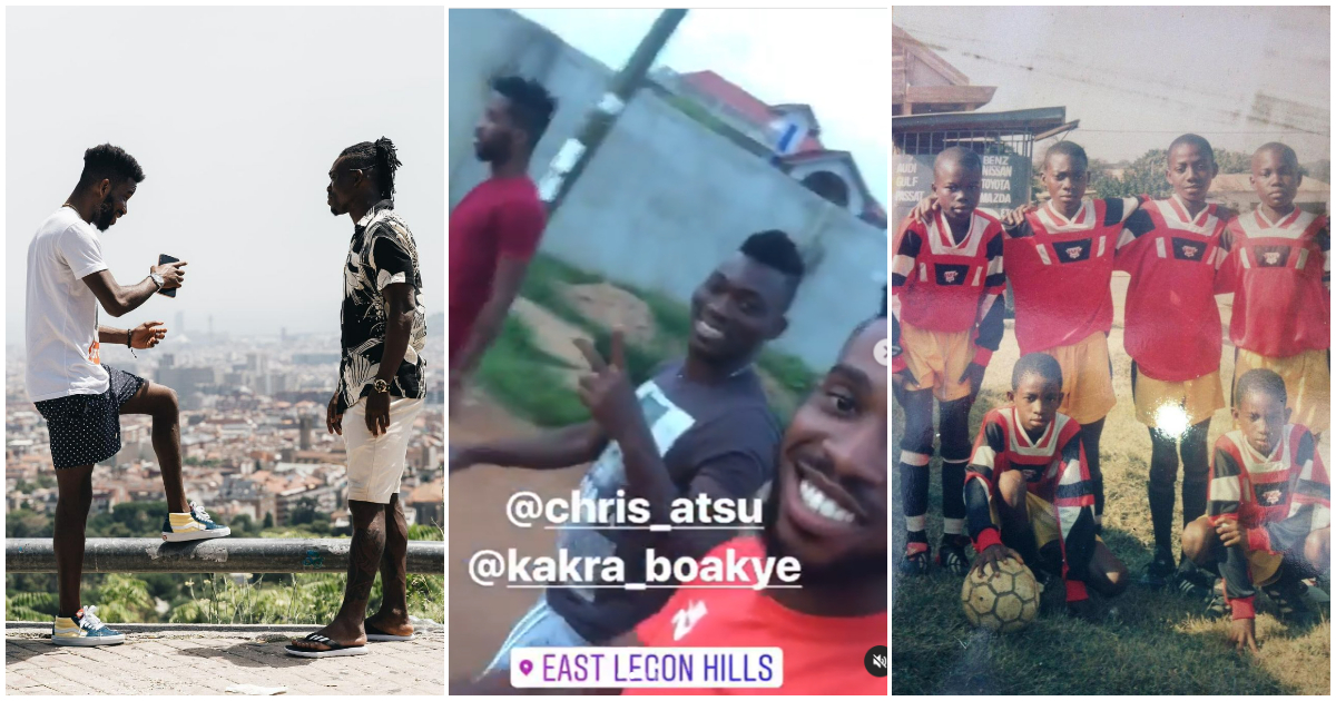 Christian Atsu's childhood friend drops old videos and photos to pay tribute, peeps wish him strength