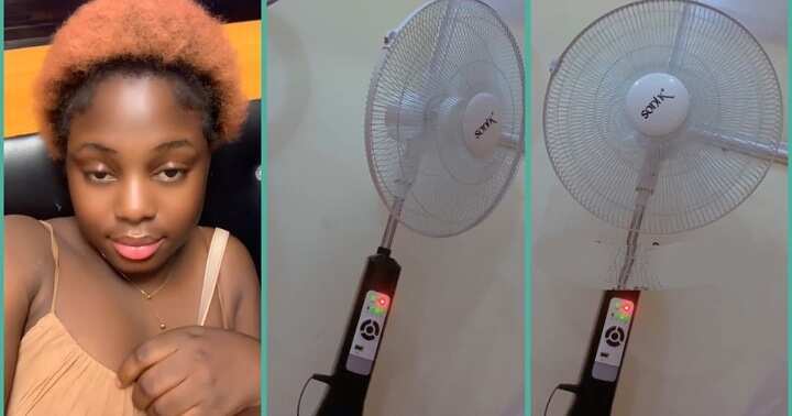Watch a video of a lady who explained that she bought a new fan that ended up making loud noise in the middle of the night