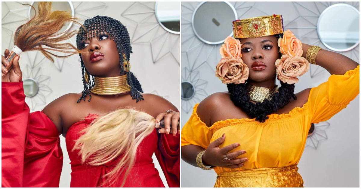 Asantewaa: Ghanaian TikToker slays in gold ensemble ahead of her birthday, many gush over her beauty