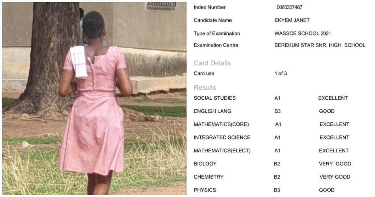Brilliant GH girl who got pregnant in SHS bags 4As &4Bs in WASSCE, needs support to UCC