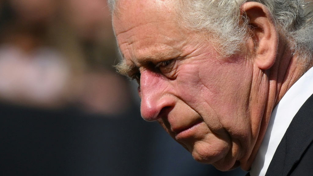 An emotional Charles hailed his mother's "unswerving devotion" during a televised address to the nation