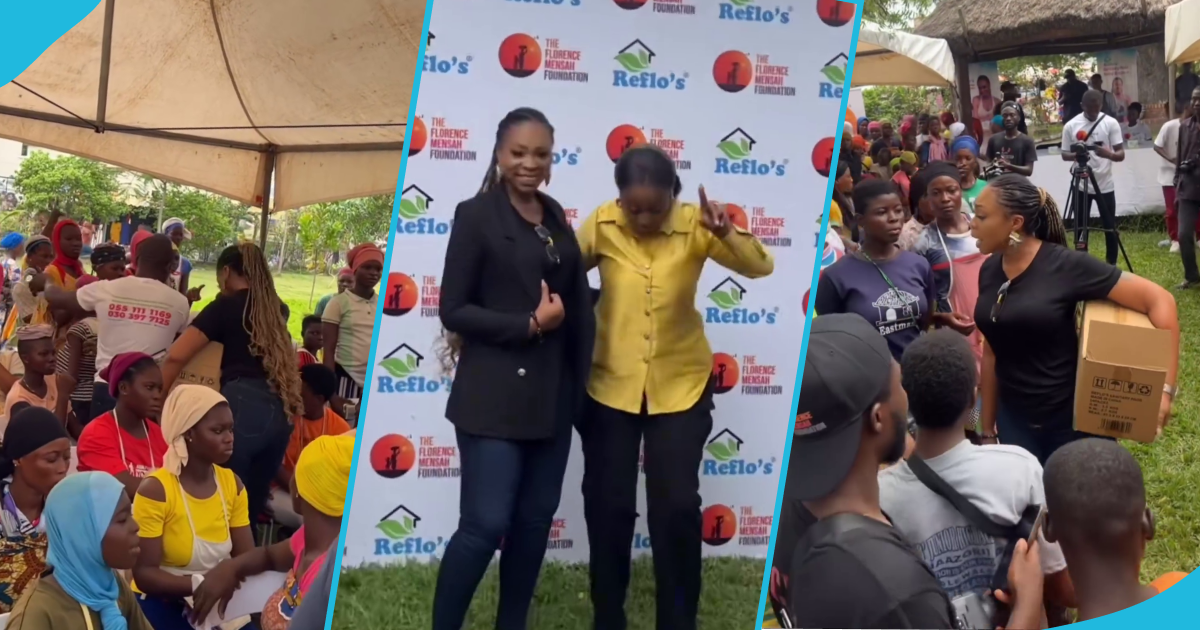 Michy donates sanitary pads to Kayaye women, video shows them overjoyed