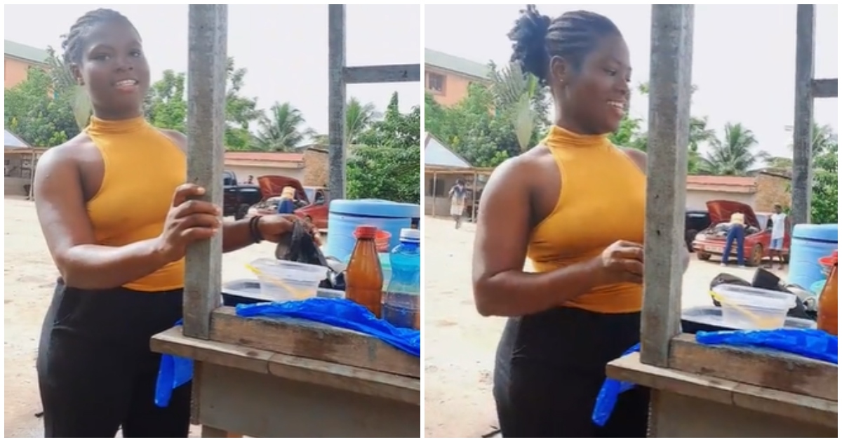 Young Ghanaian lady who started her food business with GH¢300 impresses customer: “Some people will say there are no jobs"