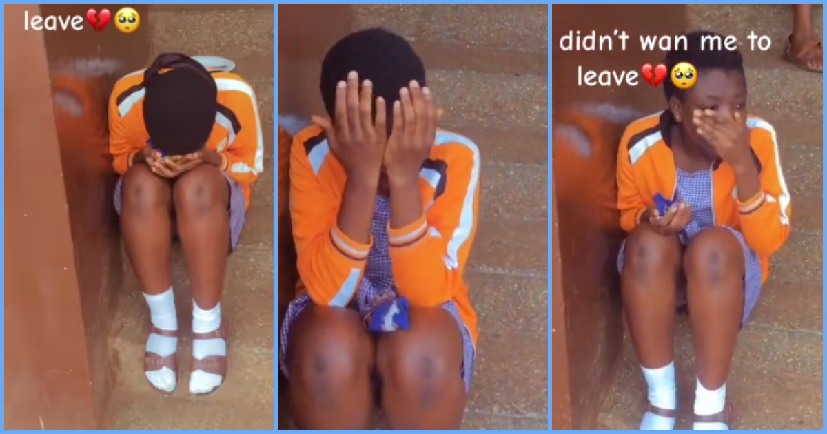 WASSCE: Student bids emotional farewell as she completes, school daughter cries in touching video