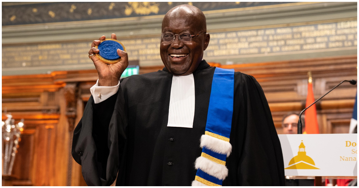 President Akufo-Addo was awarded his fourth Honorary Doctorate Degree on Monday