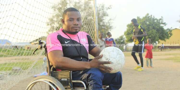 Story of Coach Sympathy who lost his legs at age 9 until Nana Ama McBrown ‘saved’ him (Photos, Video)
