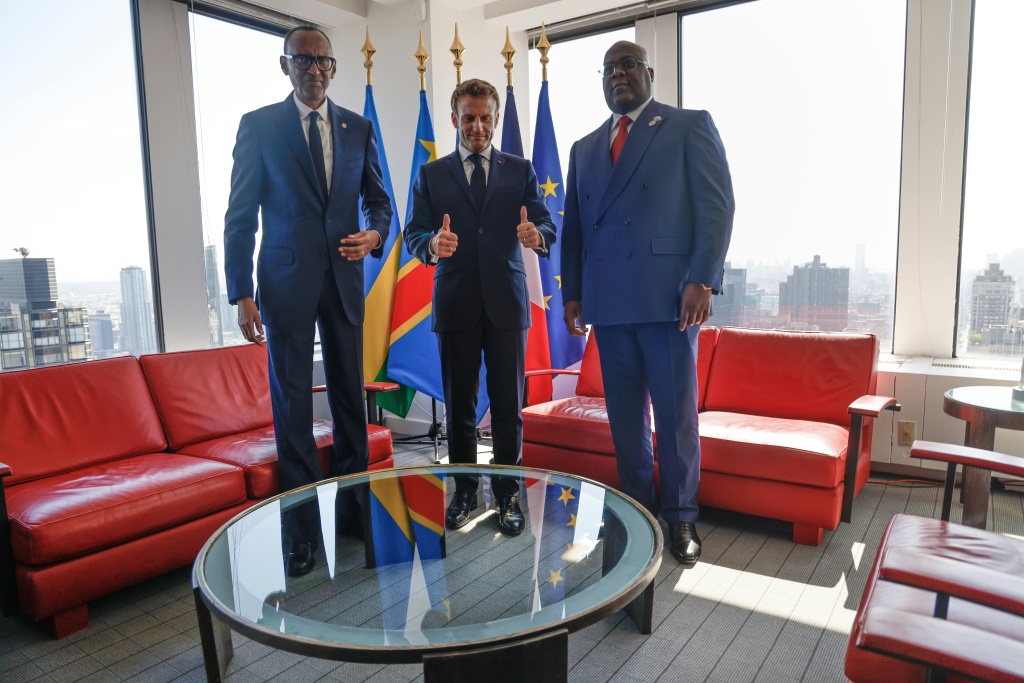 DRC's President Felix Tshisekedi met his Rwandan counterpart Paul Kagame on Wednesday in New York