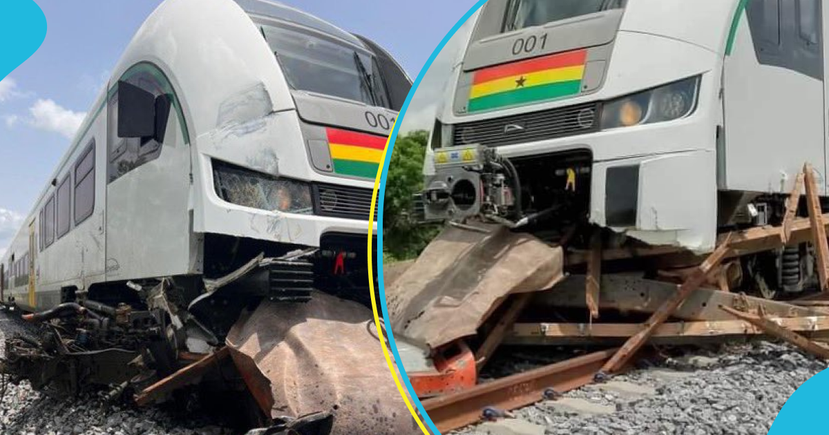 Newly purchased train for 100m Tema-Mpakadan rail track involved in bizarre accident