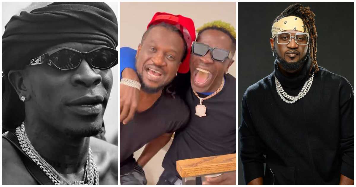 Shatta Wale Hangs Out With Psquare's Rudeboy in the US, Gets Called Most Stubborn Man In Ghana
