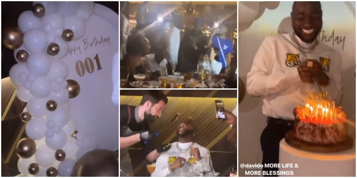 Davido at 29: Excitement in the air as singer's friends shut down Dubai restaurant to celebrate his birthday